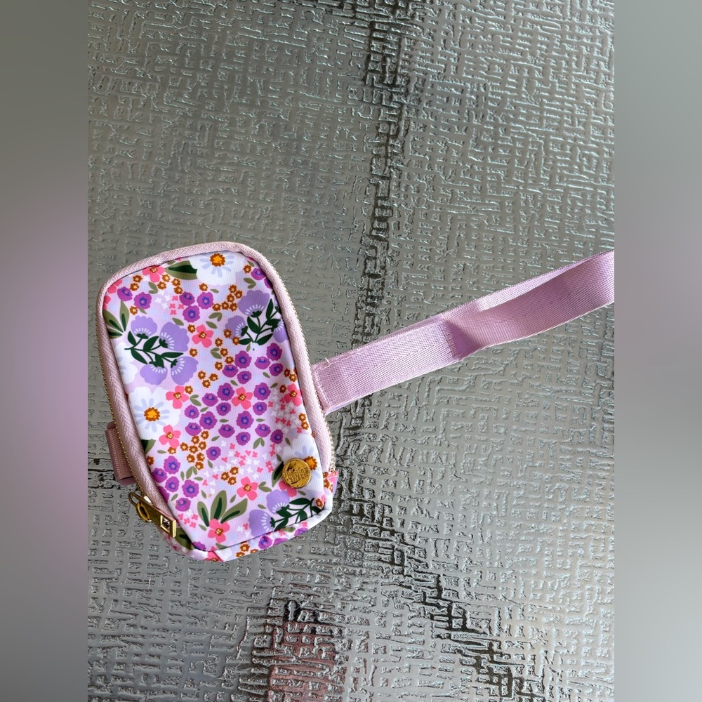 Pink Floral Water Bottle Pouch